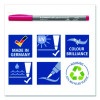 Pigment Brush Pen Set, Medium-Firm, Assorted Basic Colors, 12/Pack