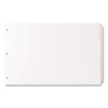 Landscape Orientation Index Dividers, 5-Tab, 14 X 8.5, White, 1 Set