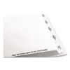 Landscape Orientation Index Dividers, 5-Tab, 14 X 8.5, White, 1 Set