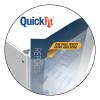Quickfit D-Ring View Binder, 3 Rings, 0.63" Capacity, 11 X 8.5, White