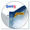 Quickfit D-Ring View Binder, 3 Rings, 2" Capacity, 11 X 8.5, White