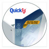 Quickfit D-Ring View Binder, 3 Rings, 2" Capacity, 11 X 8.5, White