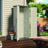 Vertical Storage Shed, 22 Cu Ft, 2 Ft 8.25" x 2 Ft 1.5" x 6 Ft, Vanilla/Stoney