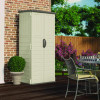 Vertical Storage Shed, 22 Cu Ft, 2 Ft 8.25" x 2 Ft 1.5" x 6 Ft, Vanilla/Stoney