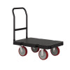 Resin Platform Truck, 1,600 Lb Capacity, 24" x 36", Black