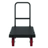 Resin Platform Truck, 1,600 Lb Capacity, 24.25 x 52.25 x 41, Black