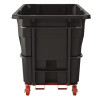 2 Cu Yd Heavy Duty Tilt Truck, Forkliftable Frame, 2,300 Lb Capacity, Black/Red