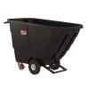 0.5 Cu Yd Light Duty Tilt Truck, 850 Lb Capacity, Black