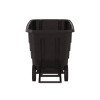 0.5 Cu Yd Light Duty Tilt Truck, 850 Lb Capacity, Black