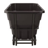 1.5 Cu Yd Standard Duty Tilt Truck, Forkliftable Frame, 1,300 Lb Capacity, Black/Red