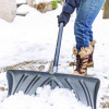 Steel Core Snow Pusher With Wear Strip, 24" Width x 57.55" Length