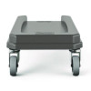 23 Gallon Resin Slim Trash Can Dolly, 11.88" x 20.78" x 6.18", Gray