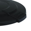 55-Gallon Utility Trash Can Lid, 28.25 x 26.75 x 3, Black