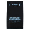 Dog Waste Bags, Open-Face, 0.5 Gal, 8" x 13", Black, Perforated Roll, 200 Bags/Roll, 10 Rolls/Carton