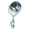 Magnetic Classroom Hooks, 5.25" Long Hook, 3.75" Diameter Base, Silver, 2/Pack