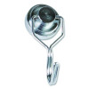 Magnetic Classroom Hooks, 5.25" Long Hook, 3.75" Diameter Base, Silver, 2/Pack