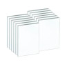 Second Nature Recycled Unruled Memo Pads, Unruled, (100) White 4 x 6 Sheets, 12/Pack