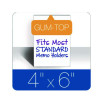 Second Nature Recycled Unruled Memo Pads, Unruled, (100) White 4 x 6 Sheets, 12/Pack