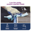 Low-Lint Cleaning Cloths, 1-Ply, 15 x 15, Blue, 240 Sheets, 4 Boxes/Carton