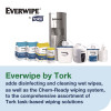 Chem-Ready Wiping Rolls, 1-Ply, 12 x 5.25, White, 180 Sheets, 6 Rolls/Carton