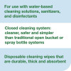 Chem-Ready Wiping Rolls, 1-Ply, 12 x 5.25, White, 180 Sheets, 6 Rolls/Carton