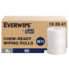 Everwipe By Tork Chem-Ready Wiping Rolls, 1-Ply, 12 x 12, White, 90 Sheets, 6 Rolls/Carton