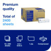 Xpress Compressed Multifold Hand Towels, 1-Ply, 8.3 x 9.45, White, 200/Pack, 12 Packs/Carton