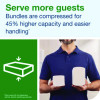 Xpress Compressed Multifold Hand Towels, 1-Ply, 8.3 x 9.45, White, 200/Pack, 12 Packs/Carton