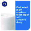 Advanced Coreless High Capacity Bath Tissue, 2-Ply, White, 1,000 Sheets/Roll, 12 Rolls/Carton