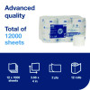 Advanced Coreless High Capacity Bath Tissue, 2-Ply, White, 1,000 Sheets/Roll, 12 Rolls/Carton