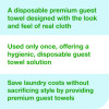 Linstyle Valet Guest Towel, 1-Ply, 11.5 x 17, White, 100/Pack, 5 Packs/Carton