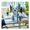 Dual-Extension Monitor Mount For Slat Wall System For 32" Tvs, 4.9w x 4.7d x 20.5h, Silver, Supports 22 Lb