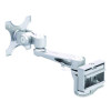 Single-Extension Monitor Mount For Slat Wall System For 32" Tvs, 4.9w x 4.7d x 14.2h, Silver, Supports 22 Lb