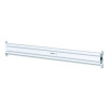 Slat Rail For Slat Wall System For 32" Tvs, 3.39w x 1.8d x 41h, Silver, Supports 33 Lb