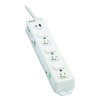 Safe-It Medical-Grade Power Strip With Antimicrobial Protection, 6 Hospital-Grade Outlets, Usb Charging, 2 Ft Cord, White