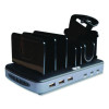 120W Multi-Device Charging Station With Storage, 6 Devices, 7.3 x 4.45 x 1.33