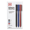 Ballpoint Pen, Stick, Medium 1 Mm, Assorted Ink And Barrel Colors, 60/Pack