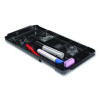 Seven-Compartment Expandable Plastic Drawer Organizer, 12.8 X 8.5 X 1.34, Black