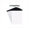 Notepads, Narrow Rule, (50) White 8.5" x 11" Sheets, 12/Pack