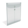 Poly String And Button Storage Envelope, Letter Size, Clear, 5/Pack