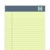 Notepads, Narrow Rule, 50 Canary Yellow 5 x 8 Sheets, 6/Pack