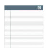 Notepads, Narrow Rule, (50) White 5 x 8 Sheets, 6/Pack