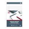 Notepads, Narrow Rule, (50) White 5 x 8 Sheets, 6/Pack