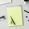 Notepads, Narrow Rule, (50) Canary Yellow 8.5 x 11 Sheets, 6/Pack