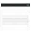Notepads, Narrow Rule, (50) White 8.5 x 11 Sheets, 6/Pack