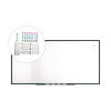Magnetic Porcelain Dry Erase Board, 96" x 48", White Surface, Black Aluminum Frame