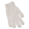 Pro Ctps400/Nlw Series Natural White String Knit Gloves, Reversible, Medium, White, 12 Pairs