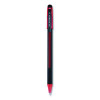 Jetstream 101 Hybrid Gel Pen, Stick, Bold 1 Mm, Red Ink, Black/Red Barrel, Dozen