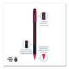 Jetstream 101 Hybrid Gel Pen, Stick, Bold 1 Mm, Red Ink, Black/Red Barrel, Dozen