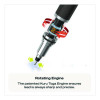 Kurutoga Mechanical Pencil With Tube Of Diamond Lead, 0.7 Mm, Hb (#2), Black Lead, Black/Green Barrel